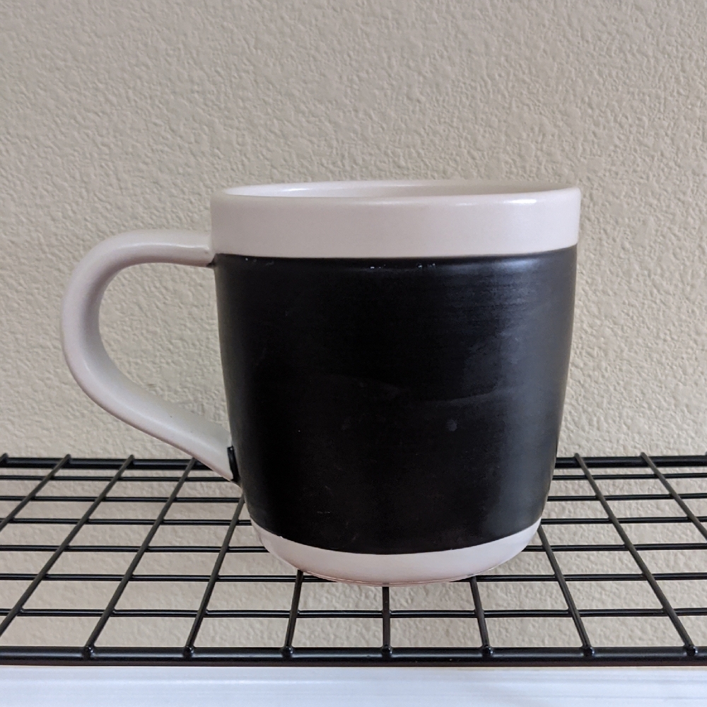 Collectible Starbucks 2009 Celebration Black Chalkboard 18 Oz White Coffee Mug